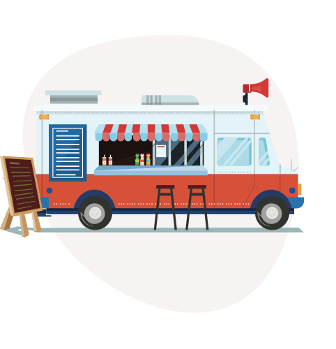 Food truck illustration